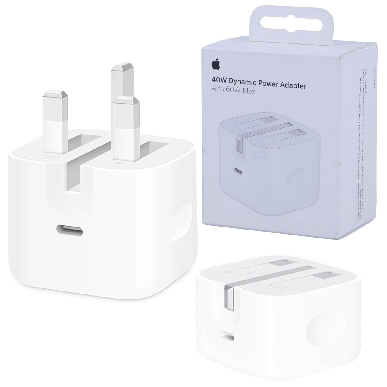 شارژر 40 وات ۳ پین اپل ( اصل شرکتی ) | Apple 40W Dynamic Power Adapter