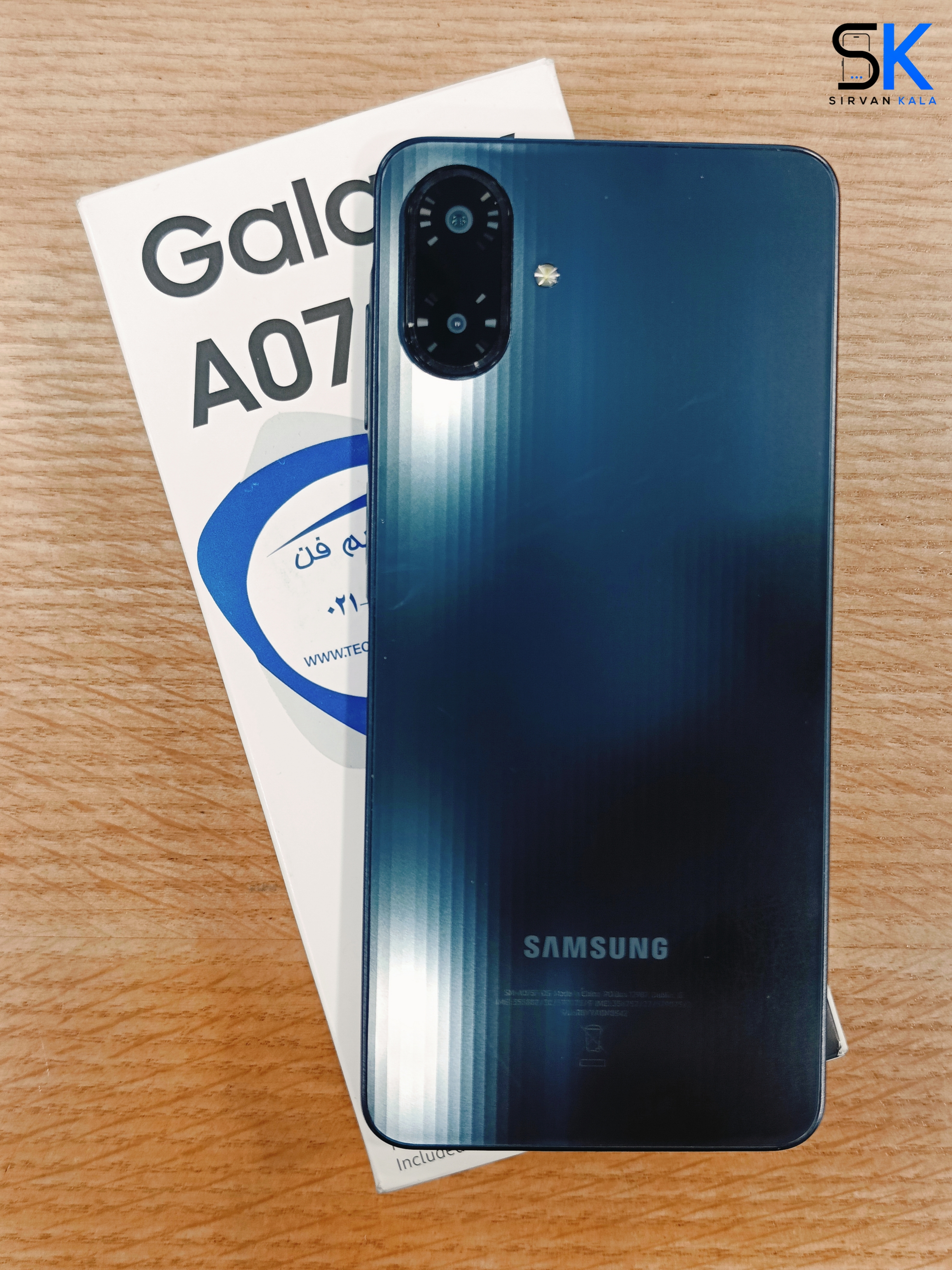 A07 128G Ram 4G جعبه بزرگ با شارژر استوک در حد نو